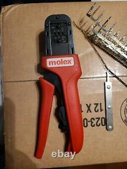 Molex 638190900b Ratcheting Hand Crimp Tool With Crimp Tool Locator