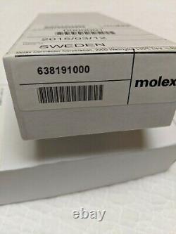 Molex 638191000, Mini Fit Jr. 28 22 AWG Wire Terminals, Hand Crimp Tool, NEW