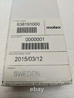 Molex 638191000, Mini Fit Jr. 28 22 AWG Wire Terminals, Hand Crimp Tool, NEW