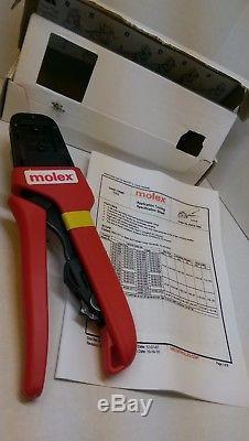 Molex 638191000B 63819-1000 - 22-24 26-28 AWG Ratchet Crimper Hand Crimp Tool