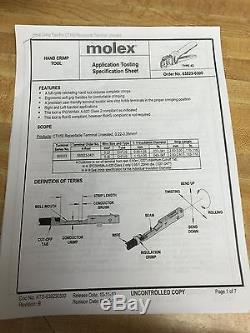 Molex 638230300A Hand Crimpers Crimping Tool Receptacle terminal 22-24AWG MX50