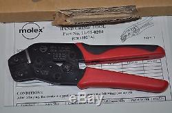 Molex Crimper Ratcheting Hand Crimping/Crimp Tool 11-01-0204