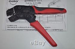 Molex Crimper Ratcheting Hand Crimping/Crimp Tool 11-01-0204