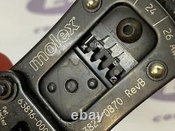 Molex Hand Crimp Tool 63827-0870 24-28 AWG Made In Germany