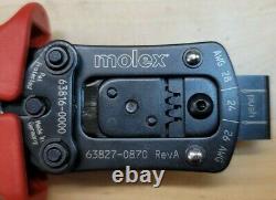 Molex Hand Tool Crimper 63827-0870 / 63287-0800