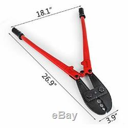 Mophorn 30 Inch Hand Swager Crimper 3 Cavity 5/32 1/4 5/16inch Swaging Tool for