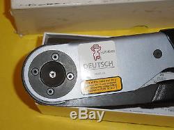 NEW DEUTSCH HDT-48-00 GENUINE HAND CRIMP TOOL, SIZE 12- 20AWG, FREE SHIPPING