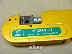 NEW DMC MICRODOT WT 402 hand crimp crimping tool 010-0082-0000