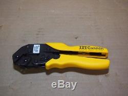 NEW ITT Cannon Hand Crimp Tool ZIF Connector 20AWG 18AWG Contact RoHS / CHT-DLT