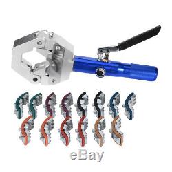 New 1500A/C Hydraulic Hose Crimper Tool Kit Hand Tool Crimping Set Hose Fittings