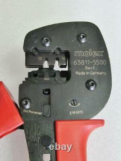 New Molex 63811-5500 Rev. F 3.56mm 16-18AWG Hand Crimper Crimp Tool Type 4C