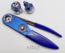 Nice DMC Daniels AF8 Ratchet Hand Crimping Tool TH1A and UH2-5 Turrets