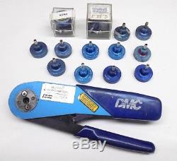 Nice DMC Daniels AFM8 Ratchet Hand Crimping Tool with 13 Positioners Mil Spec