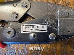 Panduit CT-300 Hand Crimp Tool Portable Compact Industrial Heavy Duty Instrument