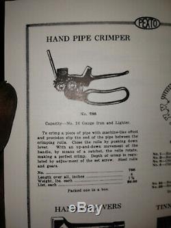 Pexto hand crimper No. 788 peck stow wilcox crimper roller