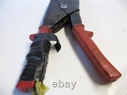 Read Used BURNDY OH25 Hytool Ratchet Crimping Tool One Hand Works