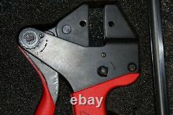 Rennsteig Hand Crimp PLIER Tool WithCase ONLY, NO Dies, RED HANDLES GERMANY