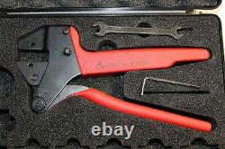 Rennsteig Hand Crimp PLIER Tool WithCase ONLY, NO Dies, RED HANDLES GERMANY
