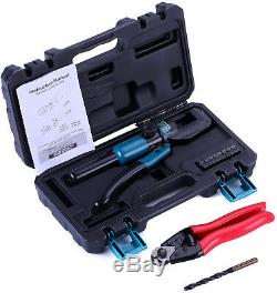Senmit Hydraulic Cable Crimper Hand Tool for 1/8, 3/16 Stainless Steel Cable