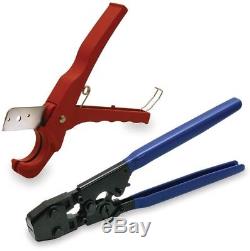 THE PLUMBERS CHOICE PEX Plumbing Kit Crimper Cutter Tool Lock Hook Hand Tool