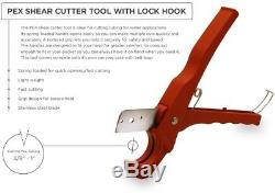 THE PLUMBERS CHOICE PEX Plumbing Kit Crimper Cutter Tool Lock Hook Hand Tool