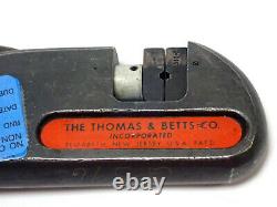 THOMAS & BETTS WT419 / WT 419 HAND CRIMP TOOL with HEX SHAPED DIE GSC-101, TESTED