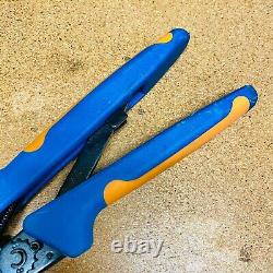 Te L 1723 354940-1 Manual Crimper, Hand Tool, Durable High Carbon Steel, Blue