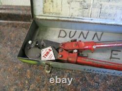 Thomas & Betts Co TBM-8 Wire Lug Crimper Hand Tool With 8 DIES AND CASE