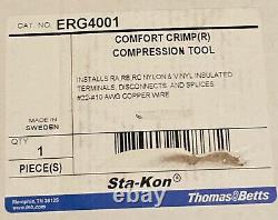 Thomas & Betts ERG4001 RA/RB/RC Terminal Hand Crimping Tool Black/Orange