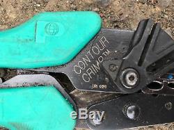 Thomas and Betts TBM45S and a Panduit CT-1551 hand crimper compression tool