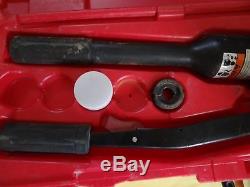 USED Burndy Y750HSXT Hydraulic Hand Crimping Tool 12 Ton 14awg-750MCM withcase