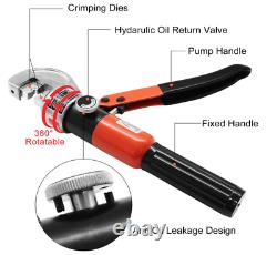 Upgraded Hydraulic Cable Crimper Hand Tool for 1/8 3/16 Stainless Steel Cable R