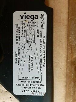 Viega Pex Crimp 41724 Full Circle Hand Tool 1/2 + 3/4 Diameter New Open