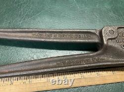 Vintage T&B Thomas & Betts WT Stakon Large Hand Crimper Crimp Tool USA 2 4 6 8